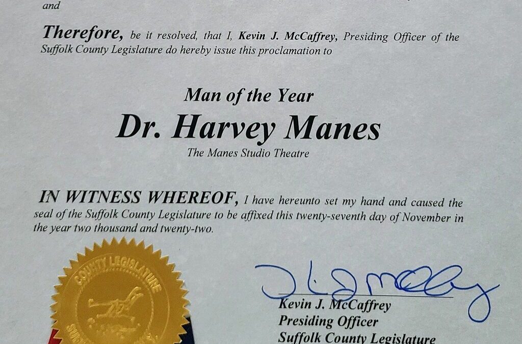 Dr. Harvey Manes: Man of the Year 2022